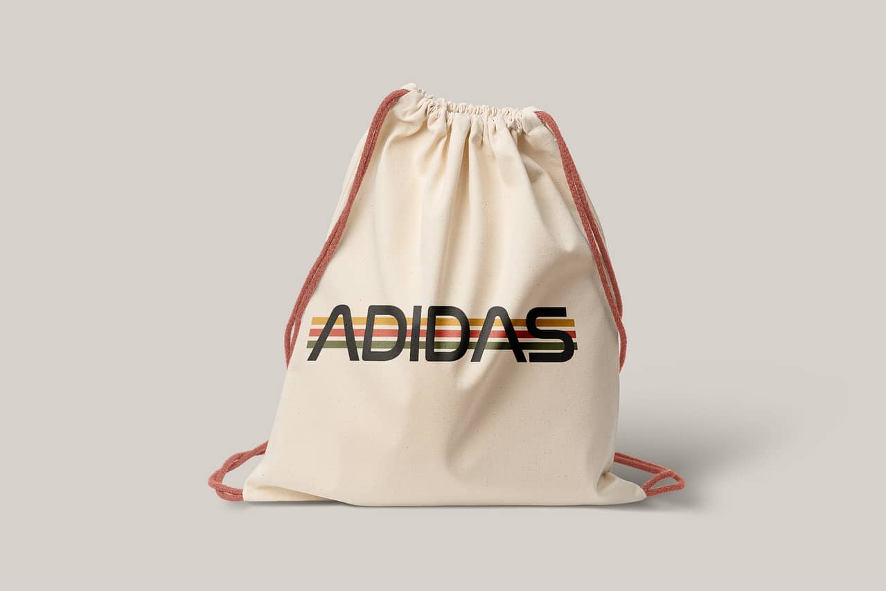 Backpack mockup with redesigned logo