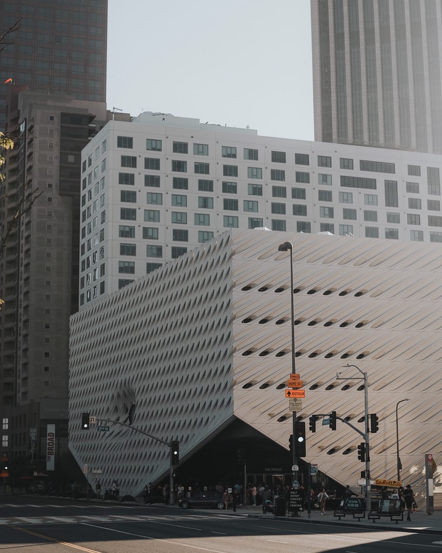 The Broad Museum before photo edits